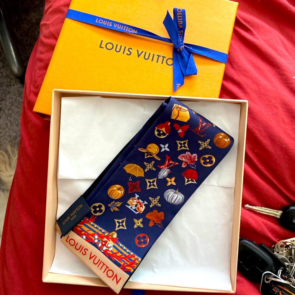 Authentic blue Louis Vuitton Bandeau